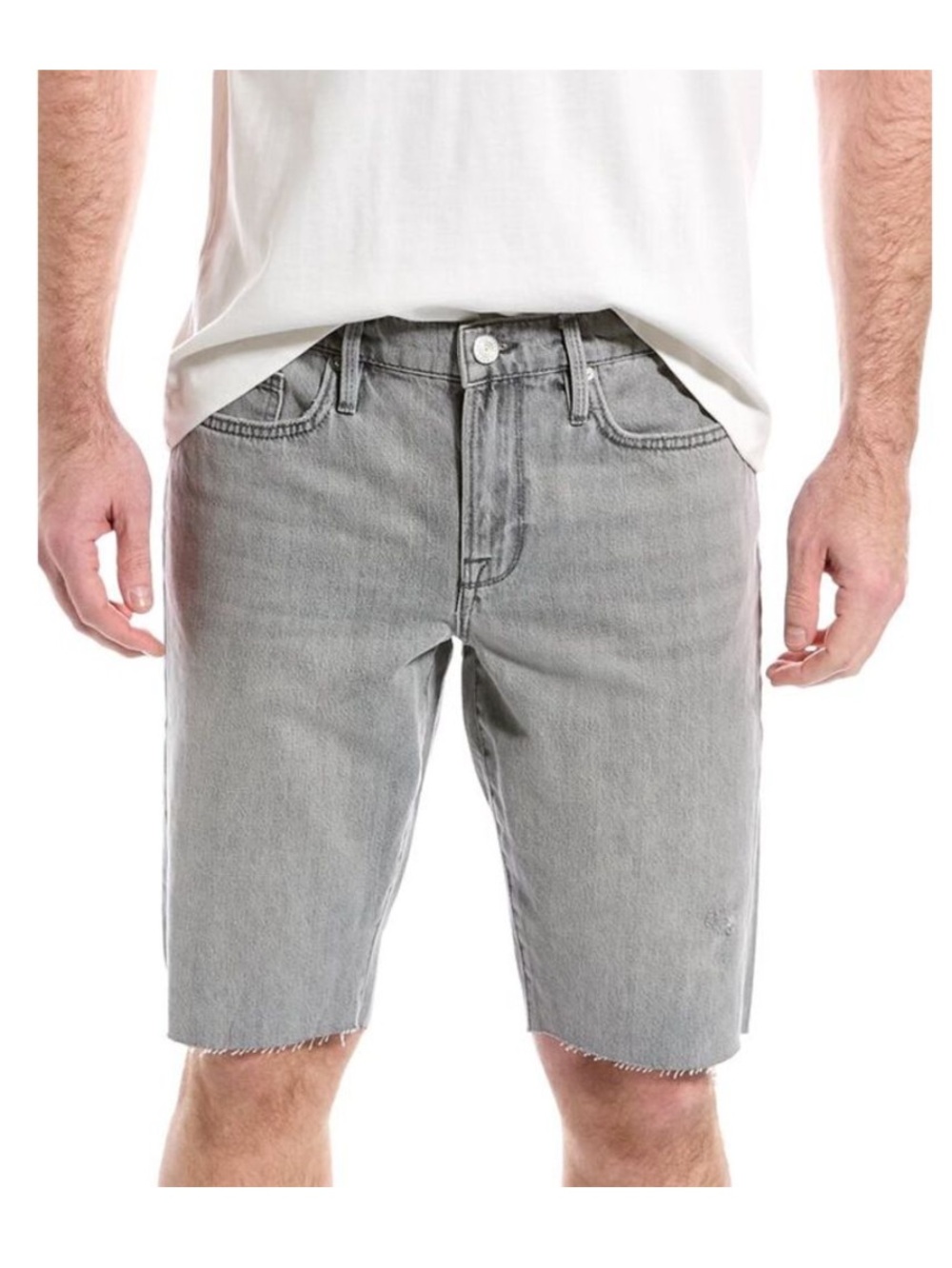 Frame Denim Mens L'Homme Cut Off Shorts Gray Size 31 Distressed Raw Hem